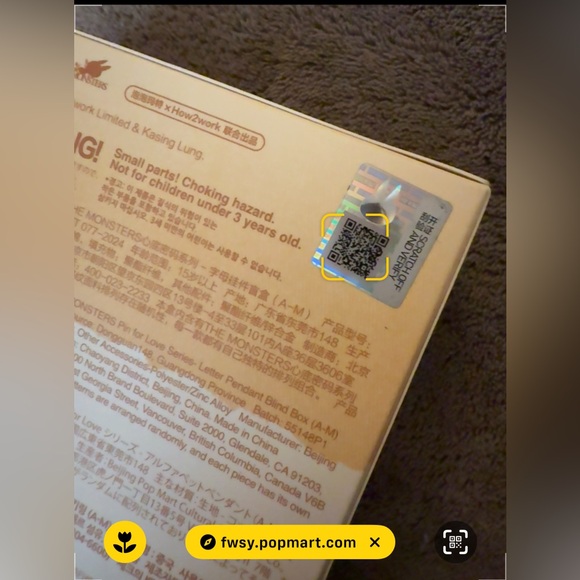 Pin for Love Alphabet Letter Keychain Pendant A-M New Sealed Pick Your Letter! - Picture 3 of 3